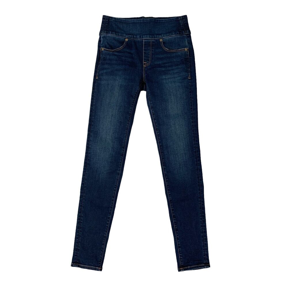 Spanx Jeans Womens 25 Denim The Signature Skinny Stretch Back Zipper Wide Band‎